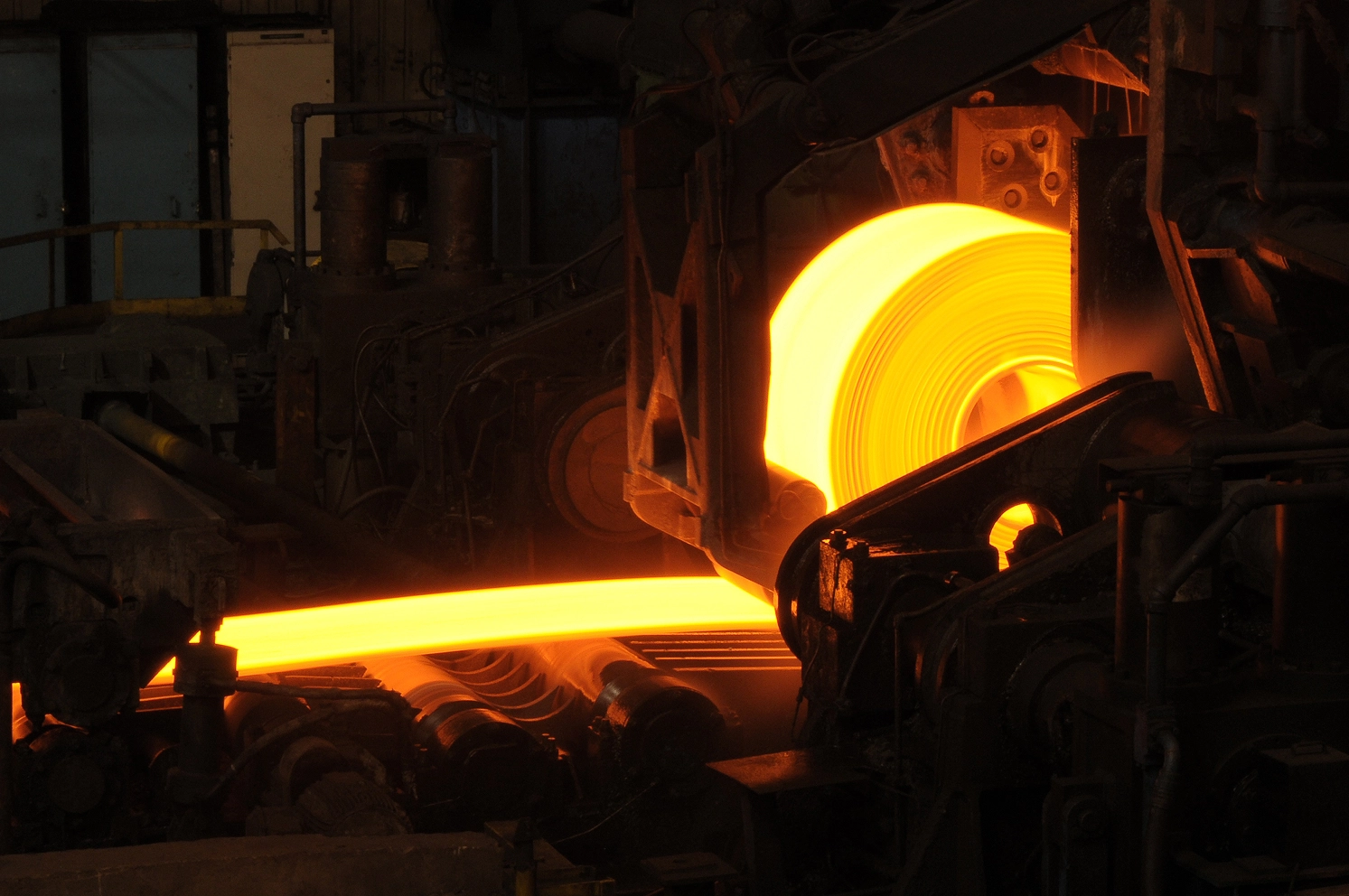 Steel mill rolling line shown for rolling mill bearing review
