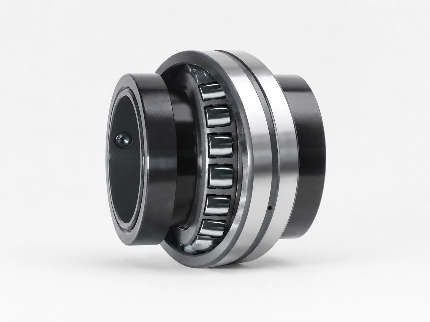 Extended inner ring bearing with shaft-mount components